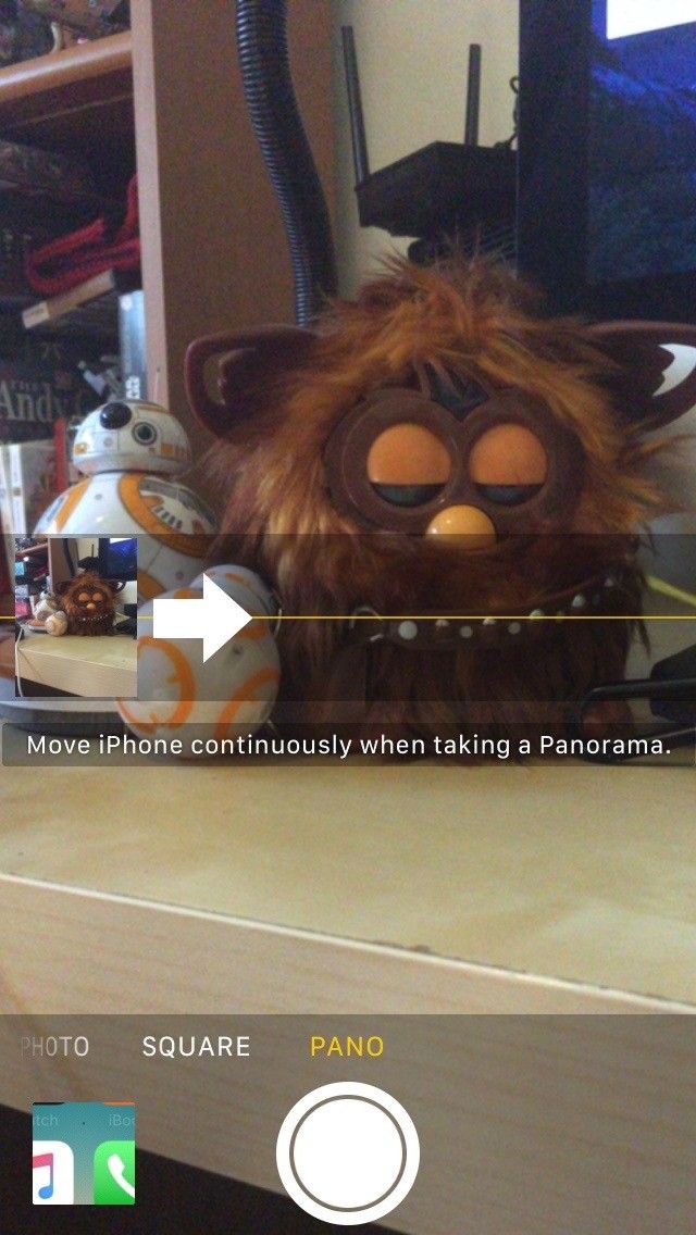 Панорама в приложении Камера