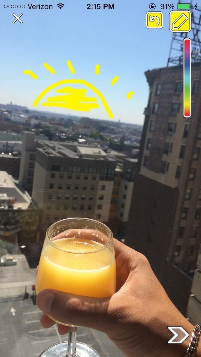 Как Snapchat прямо из приложения «Ваши фотографии» на iOS 8