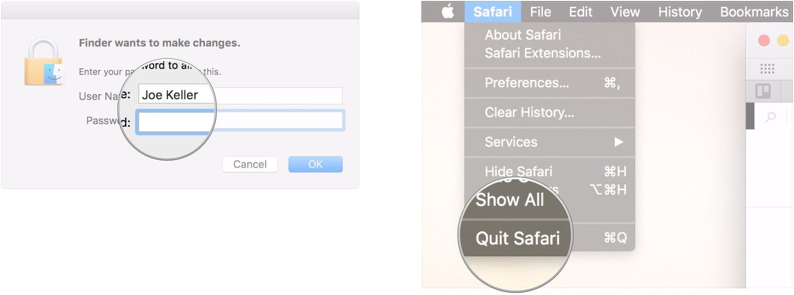 Введите учетные данные, выйдите из браузера