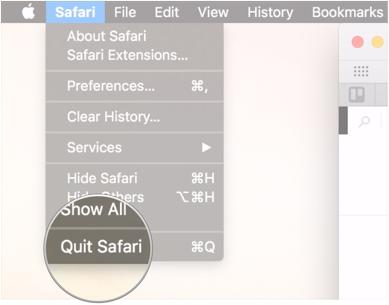 Выйдите из браузера