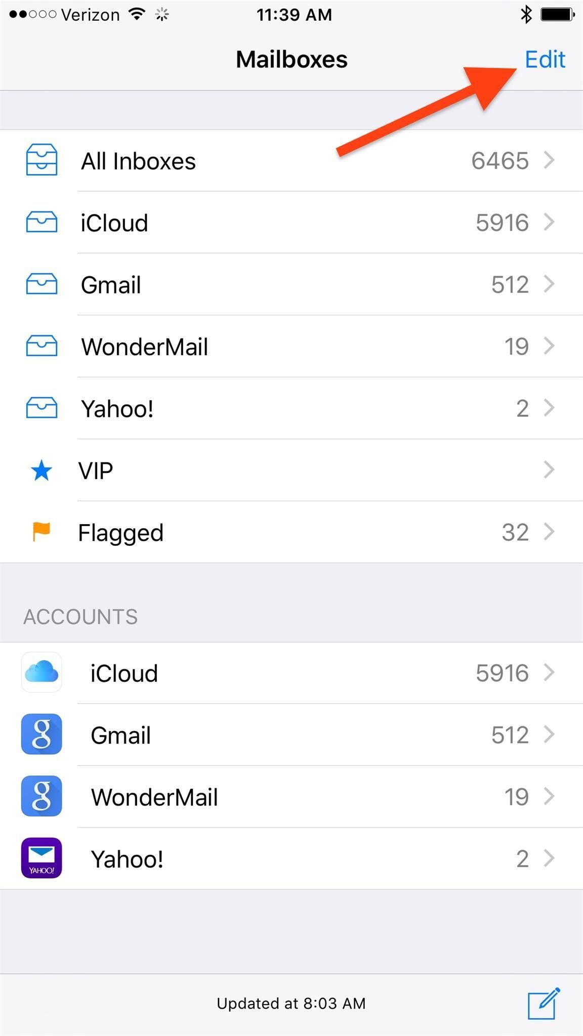 Просмотреть только электронные письма с вложениями, используя этот секретный трюк с почтой iPhone