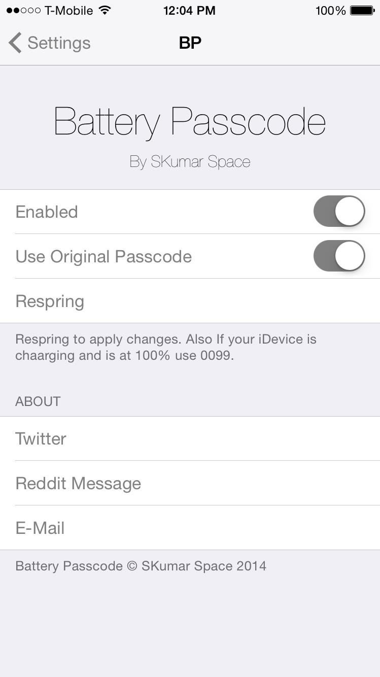 Разблокируйте iPhone, используя текущий процент заряда батареи в качестве пароля