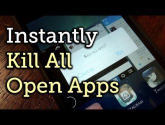 Как закрыть ВСЕ запущенные фоновые приложения одновременно в iOS 7