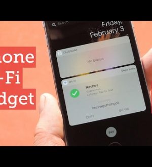 Этот виджет позволяет быстрее открывать настройки Wi-Fi, обмениваться паролями и другими данными на iPhone
