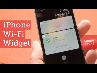 Этот виджет позволяет быстрее открывать настройки Wi-Fi, обмениваться паролями и другими данными на iPhone