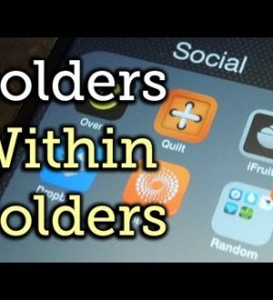 Как добавить папку в папку в iOS 7, чтобы сэкономить огромное количество места на главном экране