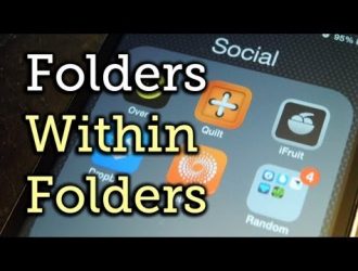 Как добавить папку в папку в iOS 7, чтобы сэкономить огромное количество места на главном экране