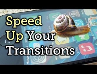 Как ускорить ваш iPhone, удалив анимацию супер медленного перехода