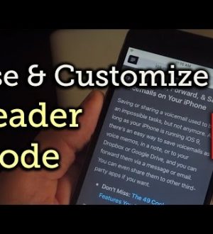 Очистите веб-статьи на вашем iPhone с помощью Safaris Reader Mode