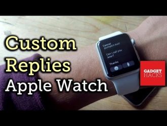 Как добавить пользовательские ответы на сообщения на Apple Watch
