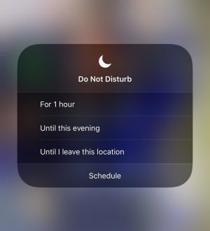Быстро включите Не беспокоить в iOS 12, пока вы не измените местоположение