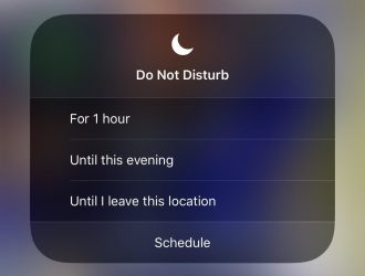 Быстро включите Не беспокоить в iOS 12, пока вы не измените местоположение