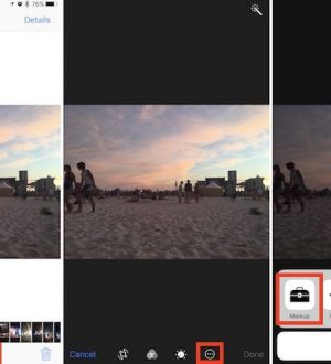Фотографии в iOS 10: как найти и использовать разметку изображения