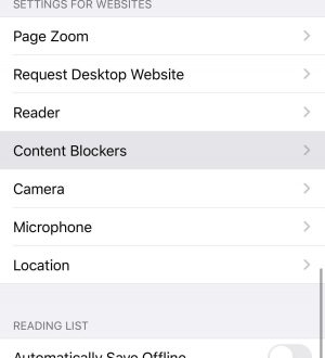 iOS 13 облегчает отключение блокировщиков контента для определенных сайтов в Safari