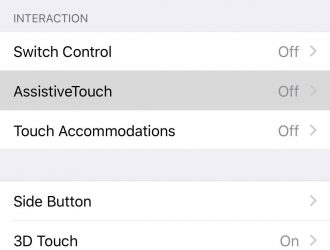 Как добавить кнопку виртуального дома в iPhone X с помощью AssistiveTouch