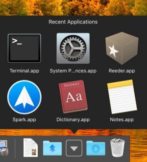 Как добавить стек недавних или избранных элементов в док-станцию Macs