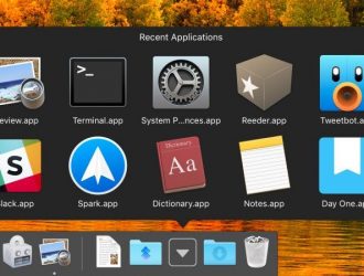 Как добавить стек недавних или избранных элементов в док-станцию ​​Macs