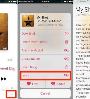 Как использовать Apple Music Lyrics в iOS 10