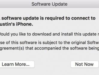 Как исправить обновление программного обеспечения требуется для подключения к вашему iPhone Предупреждение на вашем Mac