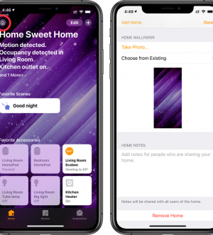 Как изменить обои в приложении Home
