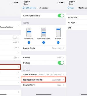 Как настроить групповые уведомления в iOS 12