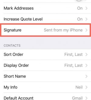Как настроить подпись электронной почты для iPhone — полное руководство