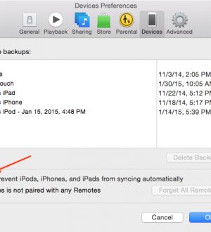 Как остановить автоматическую синхронизацию iTunes для устройства iOS