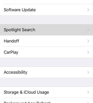 Как отключить историю поиска Spotlight в iOS 10