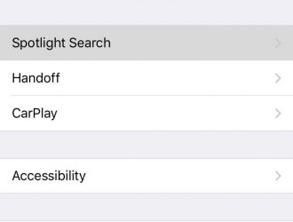 Как отключить историю поиска Spotlight в iOS 10