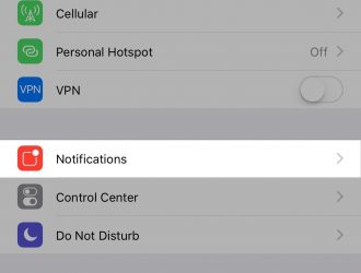 Как отключить предварительный просмотр уведомлений для всех приложений в iOS 11