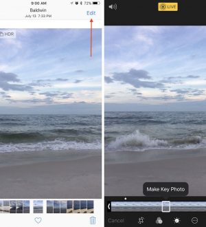 Как редактировать живые фотографии в iOS 11