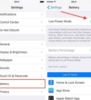 Как сэкономить заряд батареи в iOS 9 в режиме низкого энергопотребления