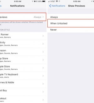 Как скрыть предварительный просмотр текста для каждого уведомления приложения на экране блокировки iOS 11s