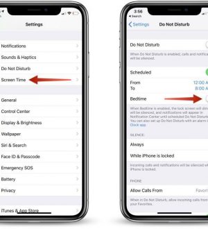 Как включить iOS 12s Новый Не беспокоить перед сном