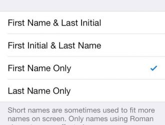 Кто это? Как отобразить полные имена контактов в приложении сообщений iOS 7
