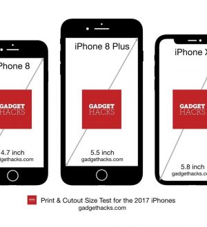 Распечатайте эти вырезы, чтобы увидеть, какой размер iPhone подходит вам