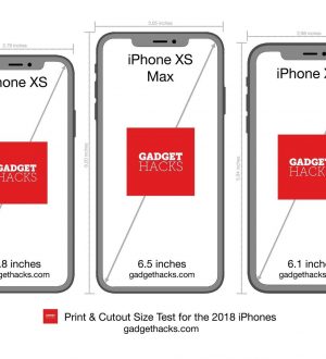 Распечатайте эти вырезы для iPhone XR, XS & XS Max, чтобы увидеть, какой размер подходит именно вам