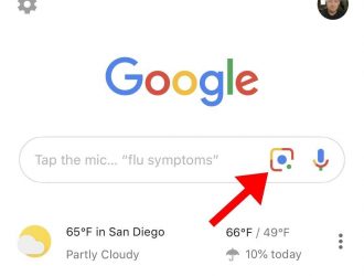Вы действительно должны нажать на этот значок в вашем приложении Google для iPhone