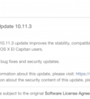 Apple выпускает обновление OS X 10.11.3 для повышения стабильности, совместимости и безопасности