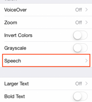 Как активировать текст в речь на iPhone iOS 8