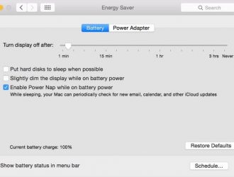 Как продлить срок службы батареи MACBook