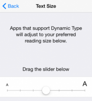 Как изменить размер шрифта в iOS 8 iPhone или iPad