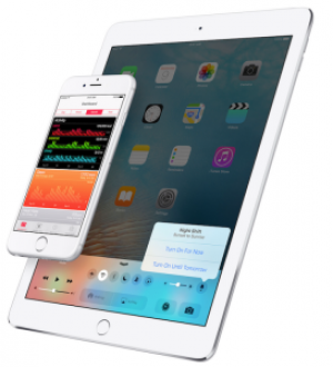 Режим ночной смены на iOS 9.3 можно активировать через Центр управления