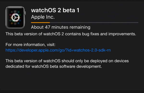 Как безопасно обновить Apple Watch WatchOS 2 Developer