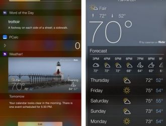 Как добавить виджеты в центр уведомлений iOS 8