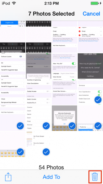 Как удалить фотографии на Photo Stream на iPhone или iPad