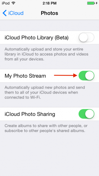 Как удалить фотографии на Photo Stream на iPhone или iPad