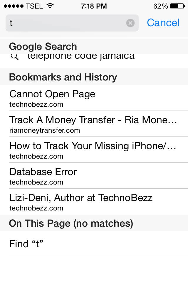 Как удалить историю на Safari iPhone или iPad