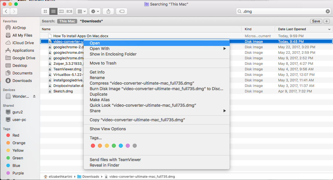 Как установить приложения на Mac