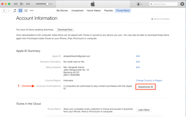 Как деавторизовать Apple ID со всего компьютера
